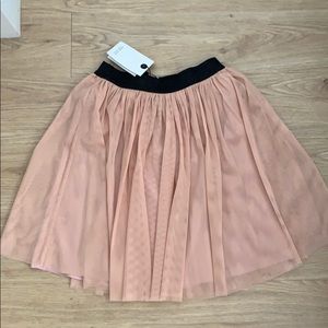 Ballerina pink tulle lined skirt